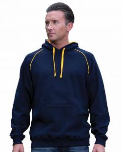 Contrast Fleecy Hoodie, Mens